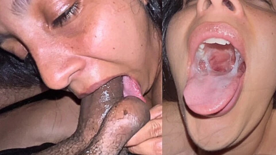 Stepbrother comes into my room and I show him how my whole penis goes into my mouth and I swallow my milk