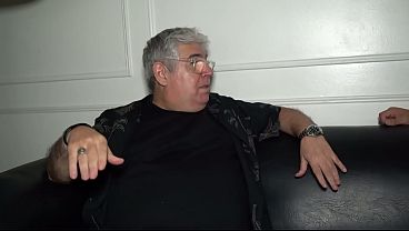 My wife watches, amused, as her stupid, busty friend gives me a great blowjob and touches herself all over.