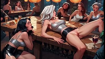 Hornyvanstevie AI – Cyberpunk Bar Orgy