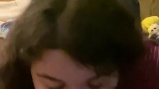 Pissy Emmy – Sexy Brunette Milf Sucks Cock