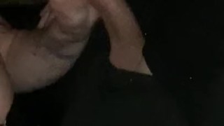 Slutty wife sucking strangers cock in the woods