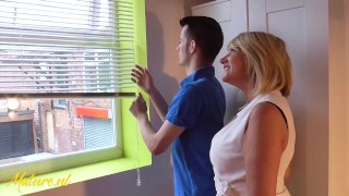 British Housewife Seduced Young Handyman Into Fucking Her