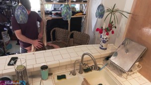 Stepmom gets pics for anniversary of secretary sucking husband’s dick so she fucks her stepson